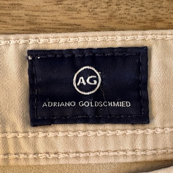 AG Adriano Goldschmied Men's Tan Slim Straight Jeans 32x32 - Picture 3 of 9